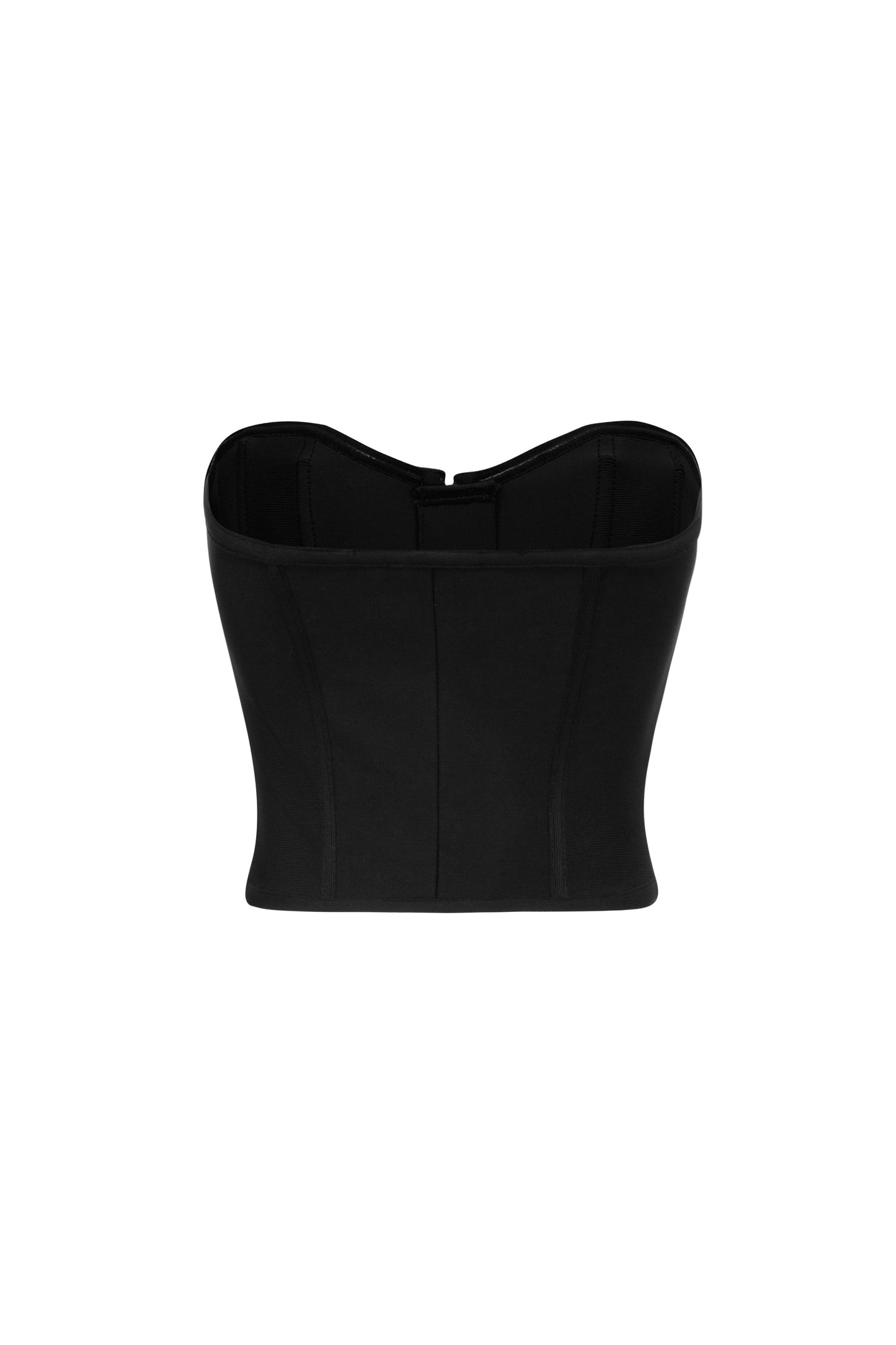 Bandage Bustier Crop Top - Black