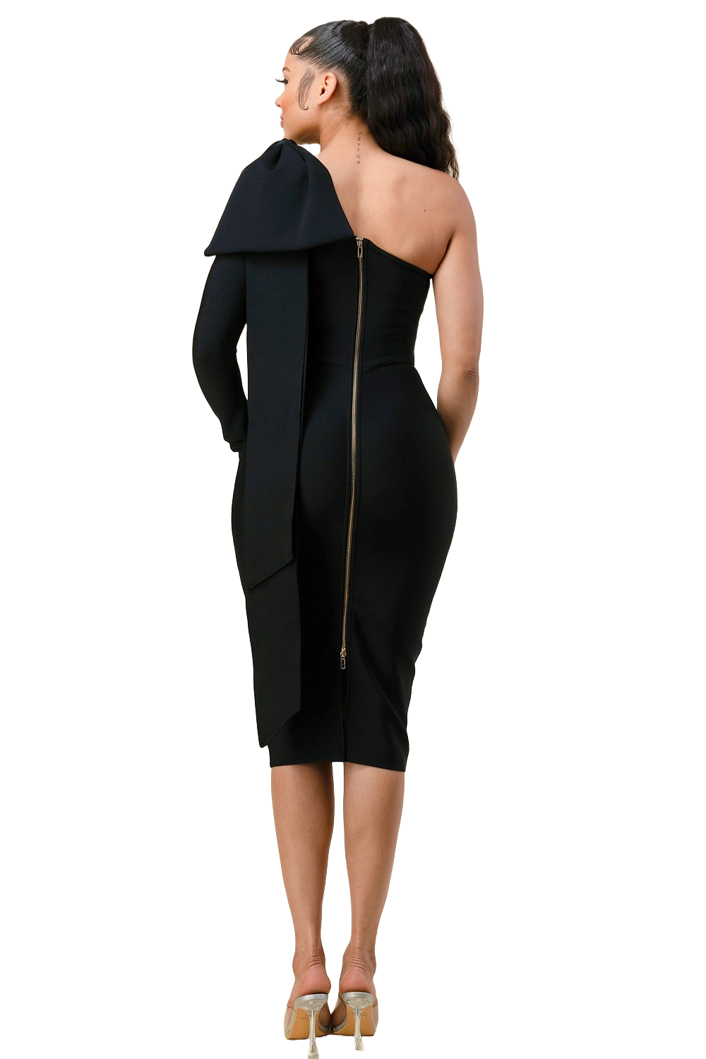 Asymetric bandage dress - Black