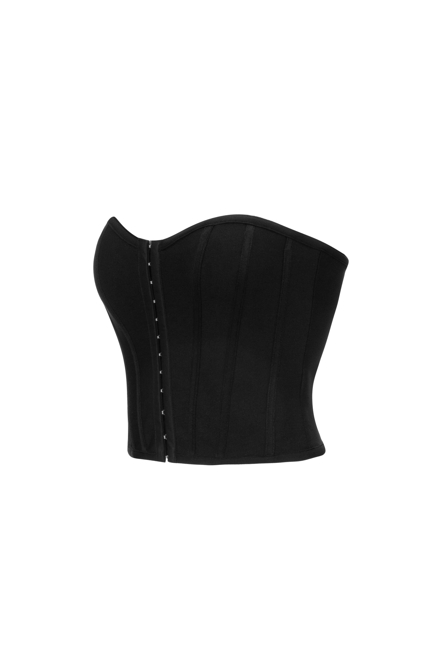 Bandage Bustier Crop Top - Black