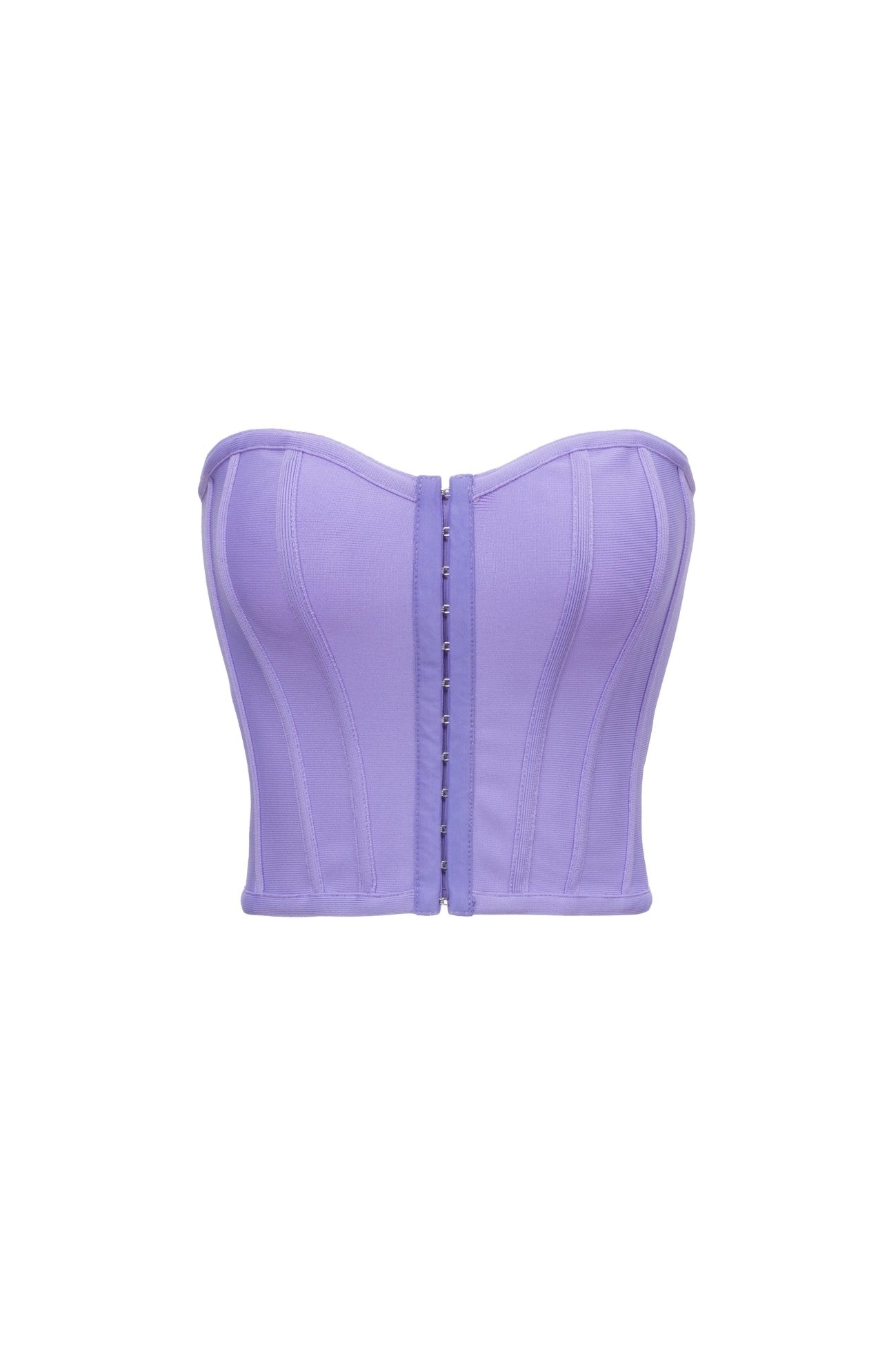 Bandage Bustier Crop Top - Lavender
