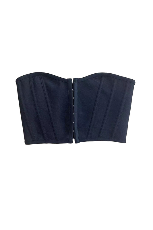 Bandage Structured Corset - Black