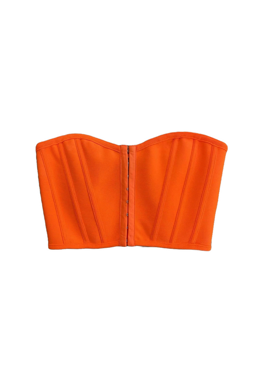 Bandage Structured Corset - Orange