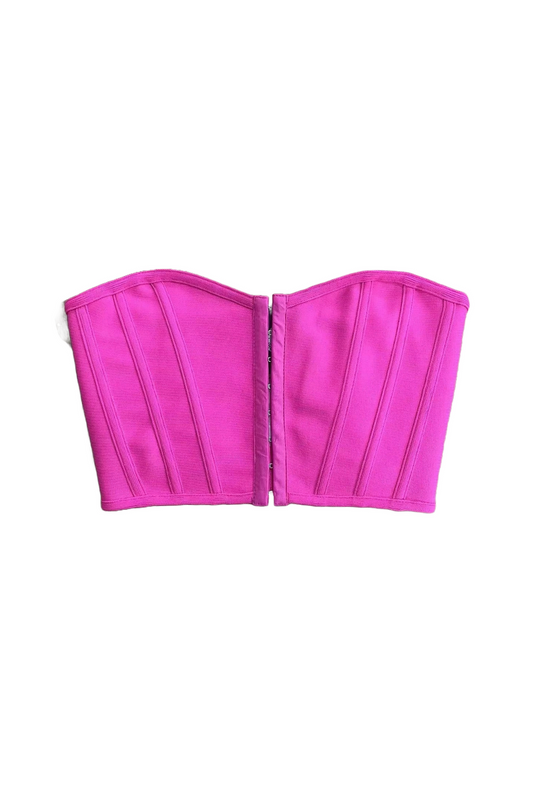 Bandage Structured Corset - Pink