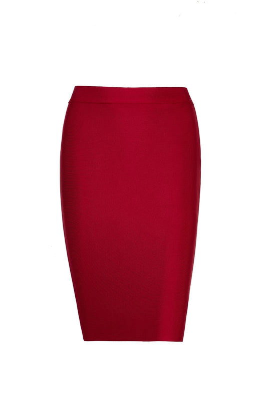 Bandage midi skirt - Burgundy