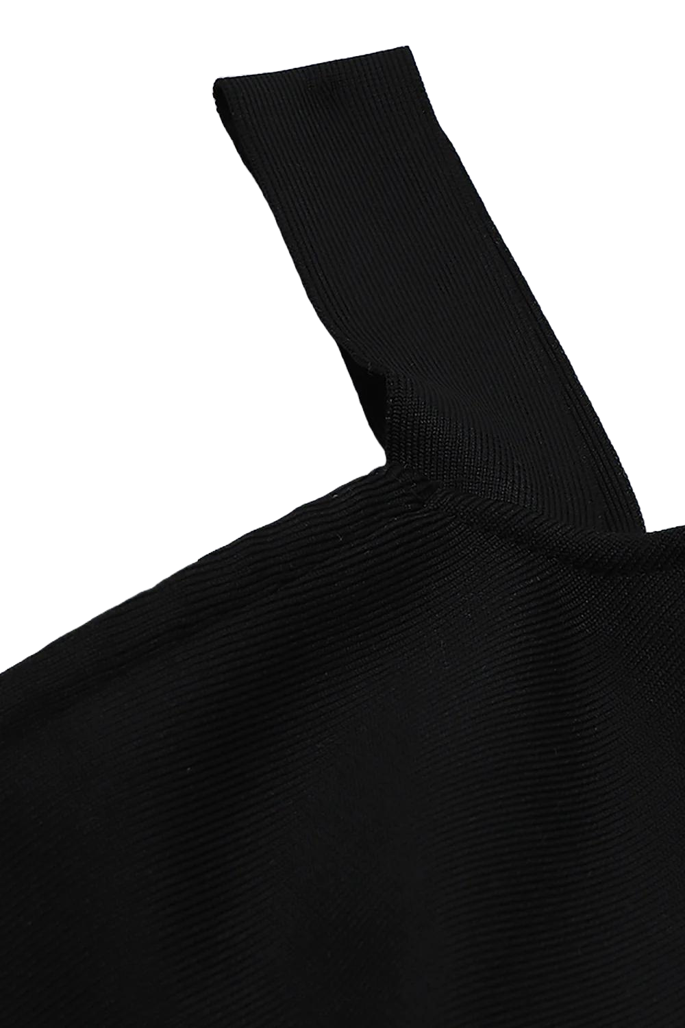 Two-Tone Patchwork Off Shoulder Bandage Dress