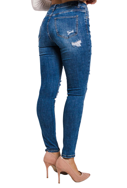 Destroyed skinny jeans