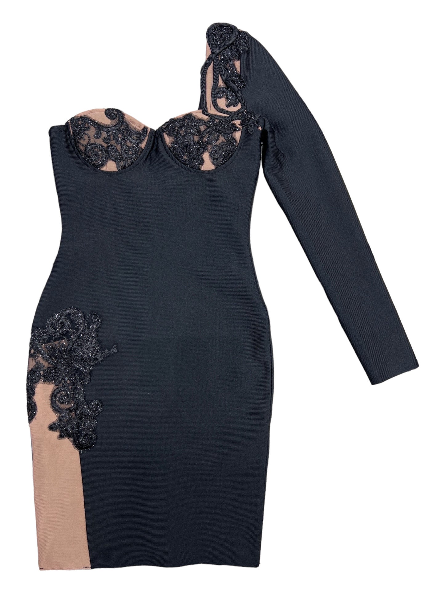 Flower Detail Bandage Dress